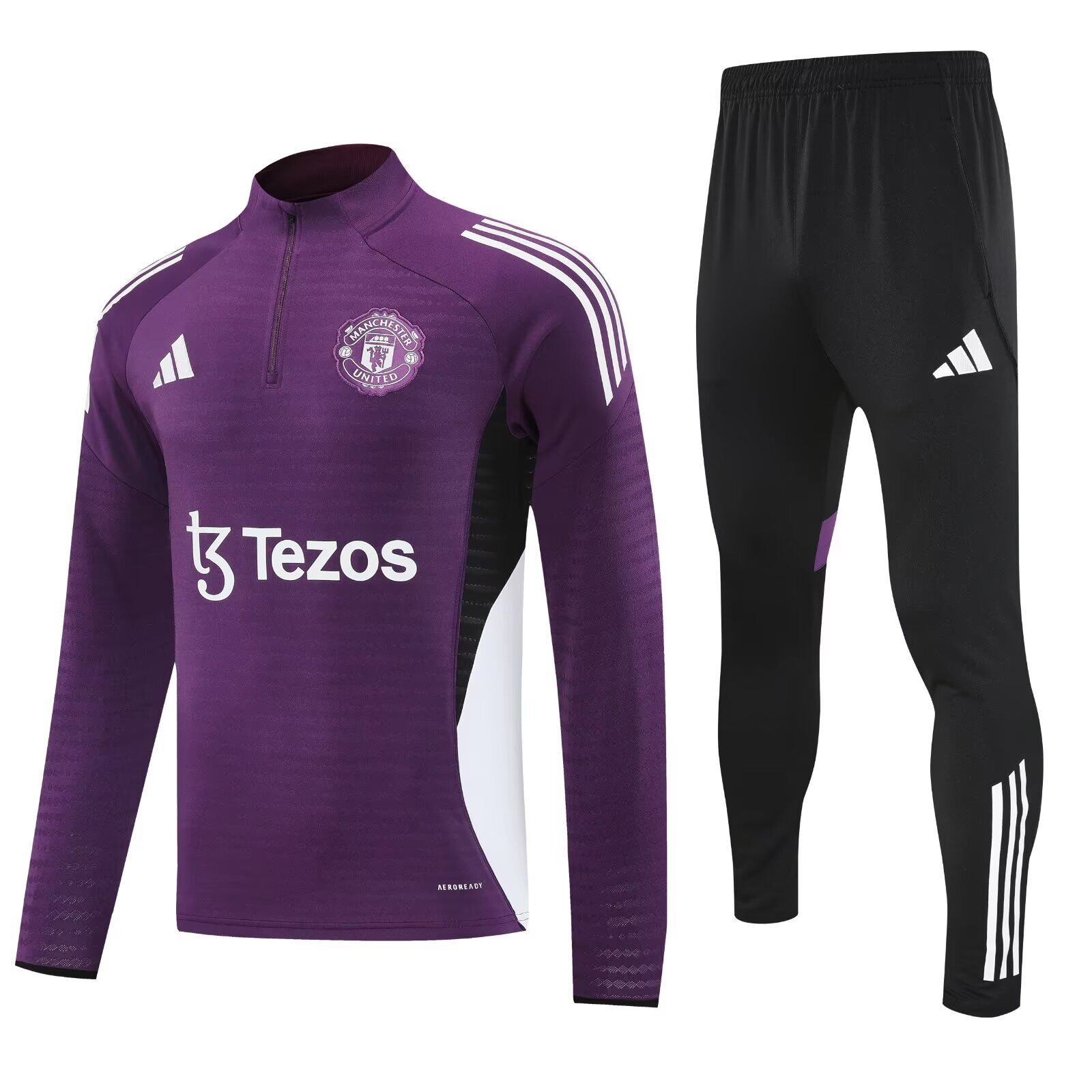AAA Quality Man Utd 25/26 Tracksuit - Purple/White AAA Quality Man Utd 25/26 Tracksuit - Purple/White